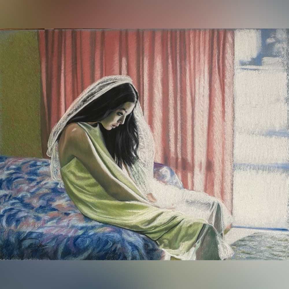 Alone - Original Artwork - Pastel drawing on paper